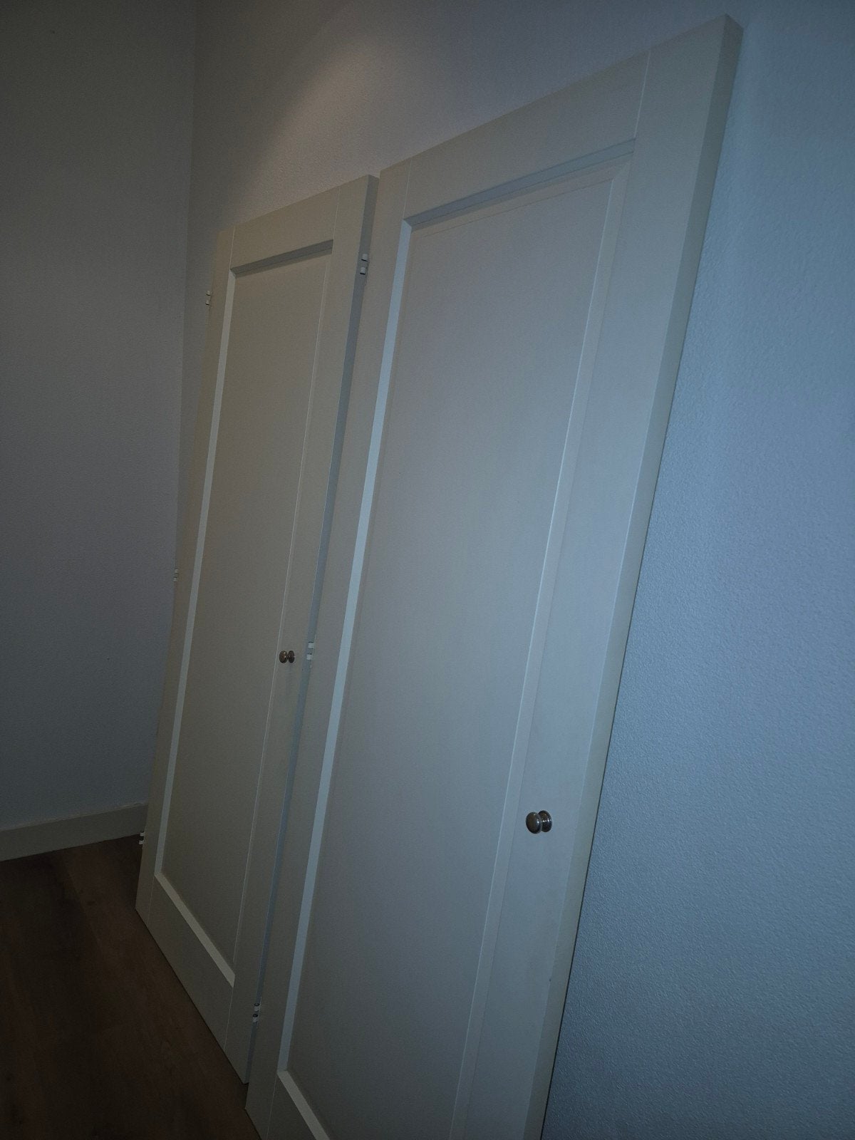 2x Witte Hardhouten Binnendeuren uit Inloopkast, Ophalen, Gebruikt, Hout, Binnendeur