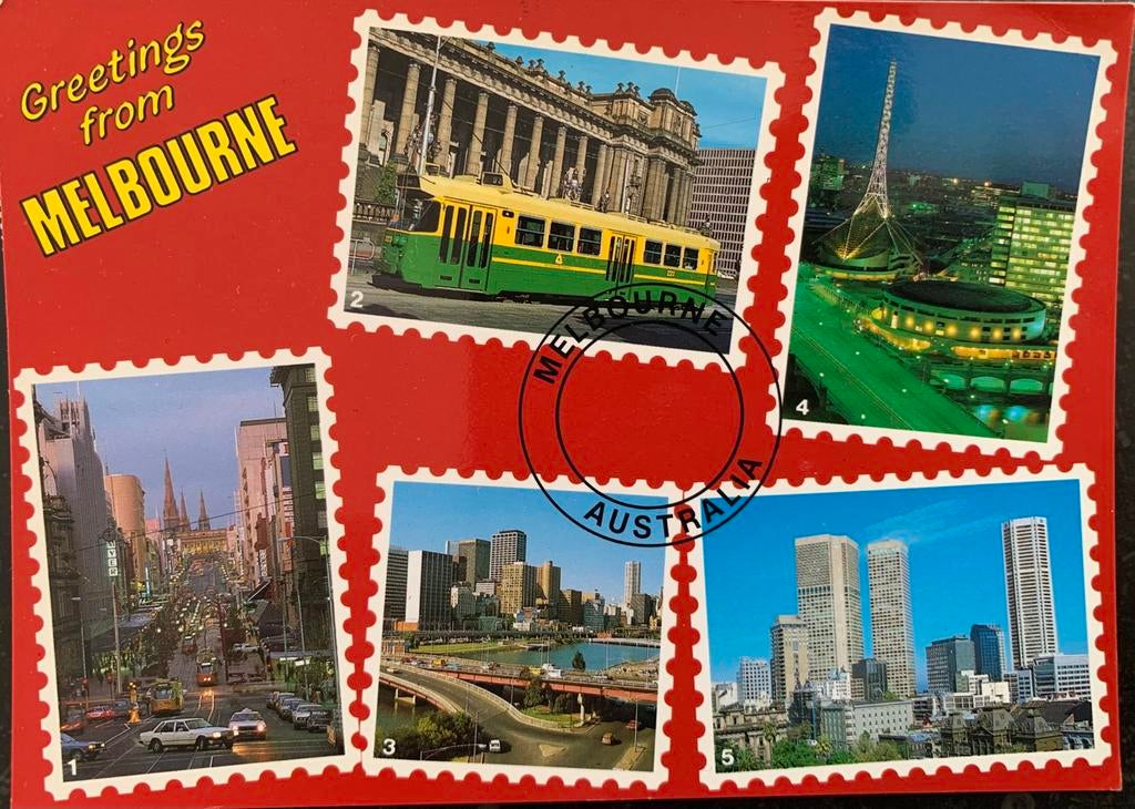 Australië, Melbourne., Verzamelen, Ophalen of Verzenden, Gelopen, Buiten Europa