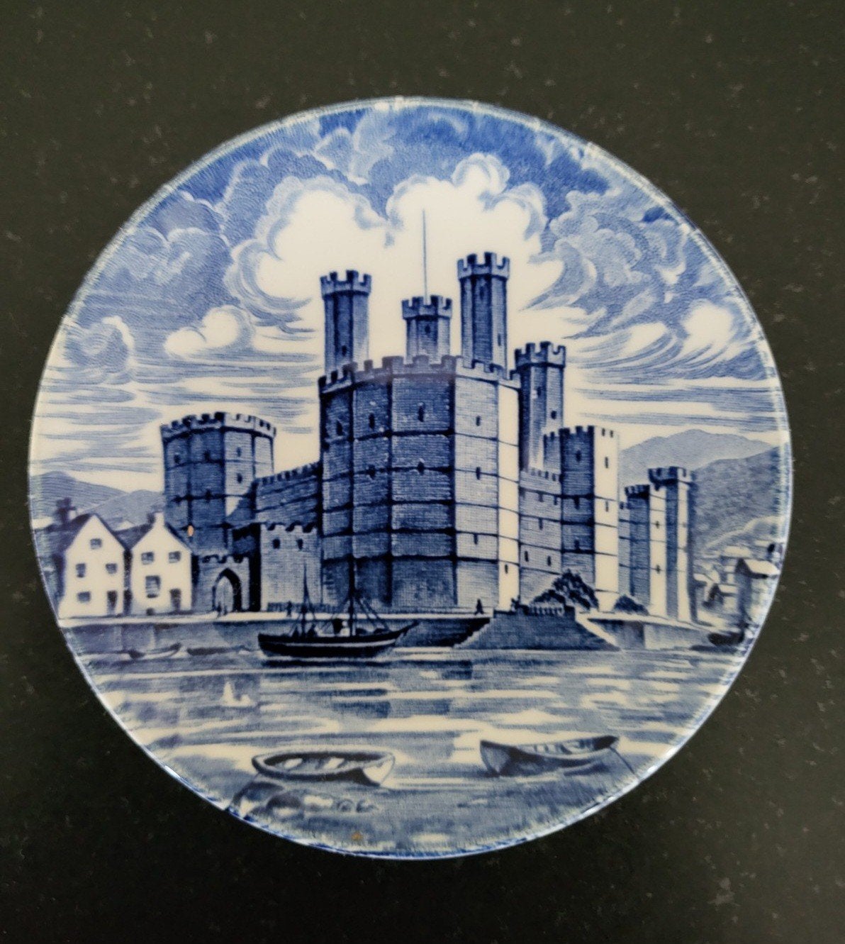 Vintage Wedgwood Bord - Caernarvon Castle, Antiek en Kunst, Ophalen of Verzenden
