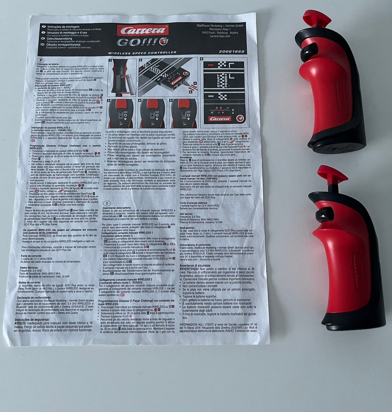 Carrera go Bluetooth joysticks, Onderdelen, Carrera, Ophalen of Verzenden, Zo goed als nieuw