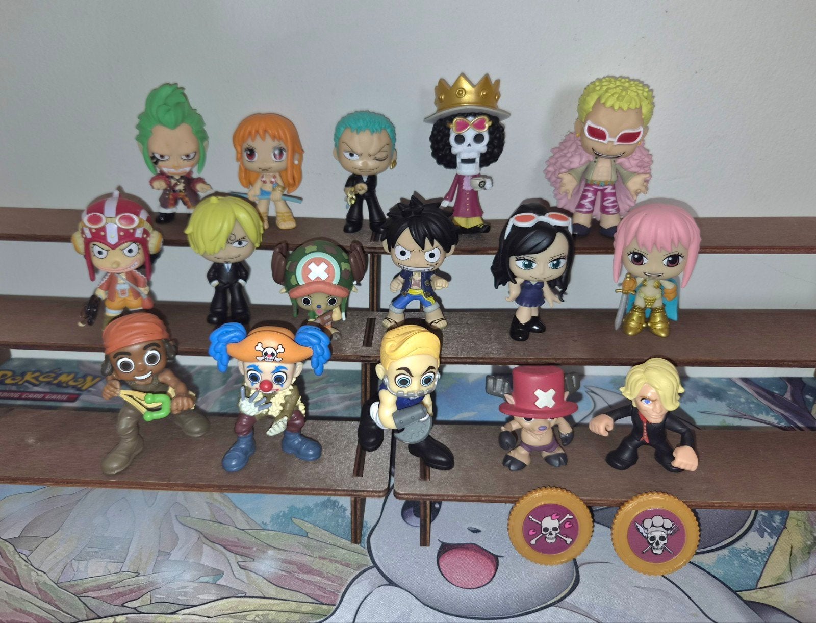 One Piece Mystery Minis – 16 figuren + 2 munten, Ophalen of Verzenden, Nieuw