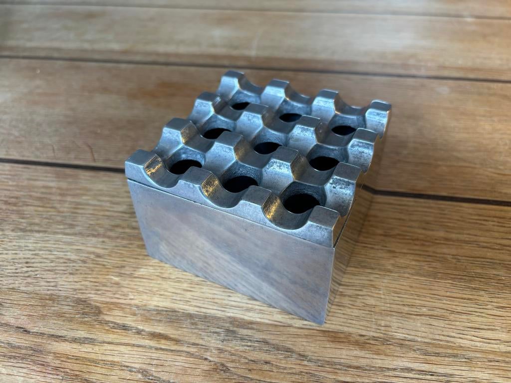 Vintage Ultima metalen asbak - Zweeds design, Ophalen of Verzenden