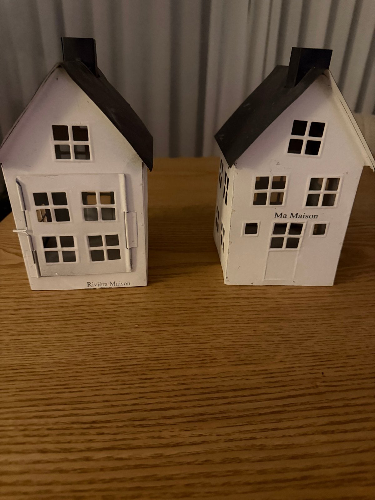 Riviera Maison huisjes - set van 2, Gebruikt, Ophalen of Verzenden, Landelijk, Metaal