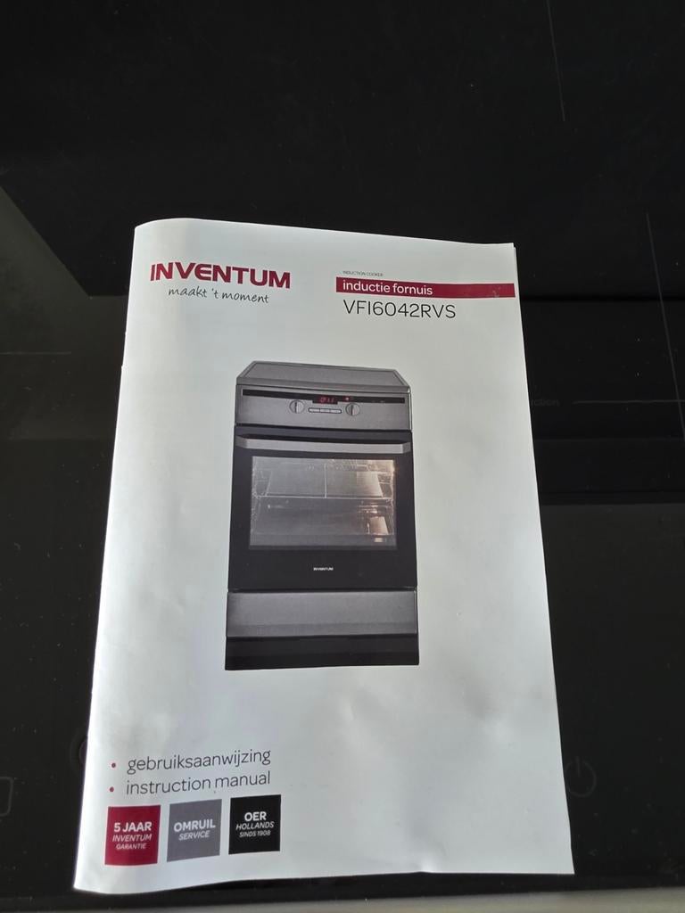 Inductie fornuis Inventum VFI6042RVS, Witgoed en Apparatuur, Ovens, Ophalen, Zo goed als nieuw