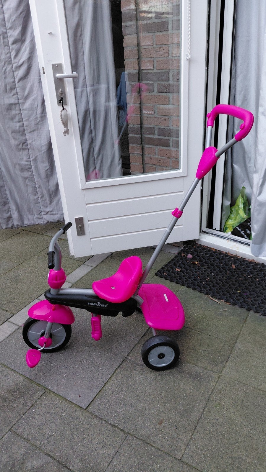 Smart Trike driewieler roze met duwstang, Ophalen, Gebruikt, Overige typen