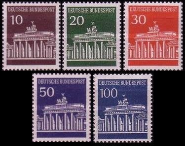 WEST DUITSLAND 1966-67 Brandenburger Tor Frankeerzegels, Mic, Verzenden, BRD, Postfris