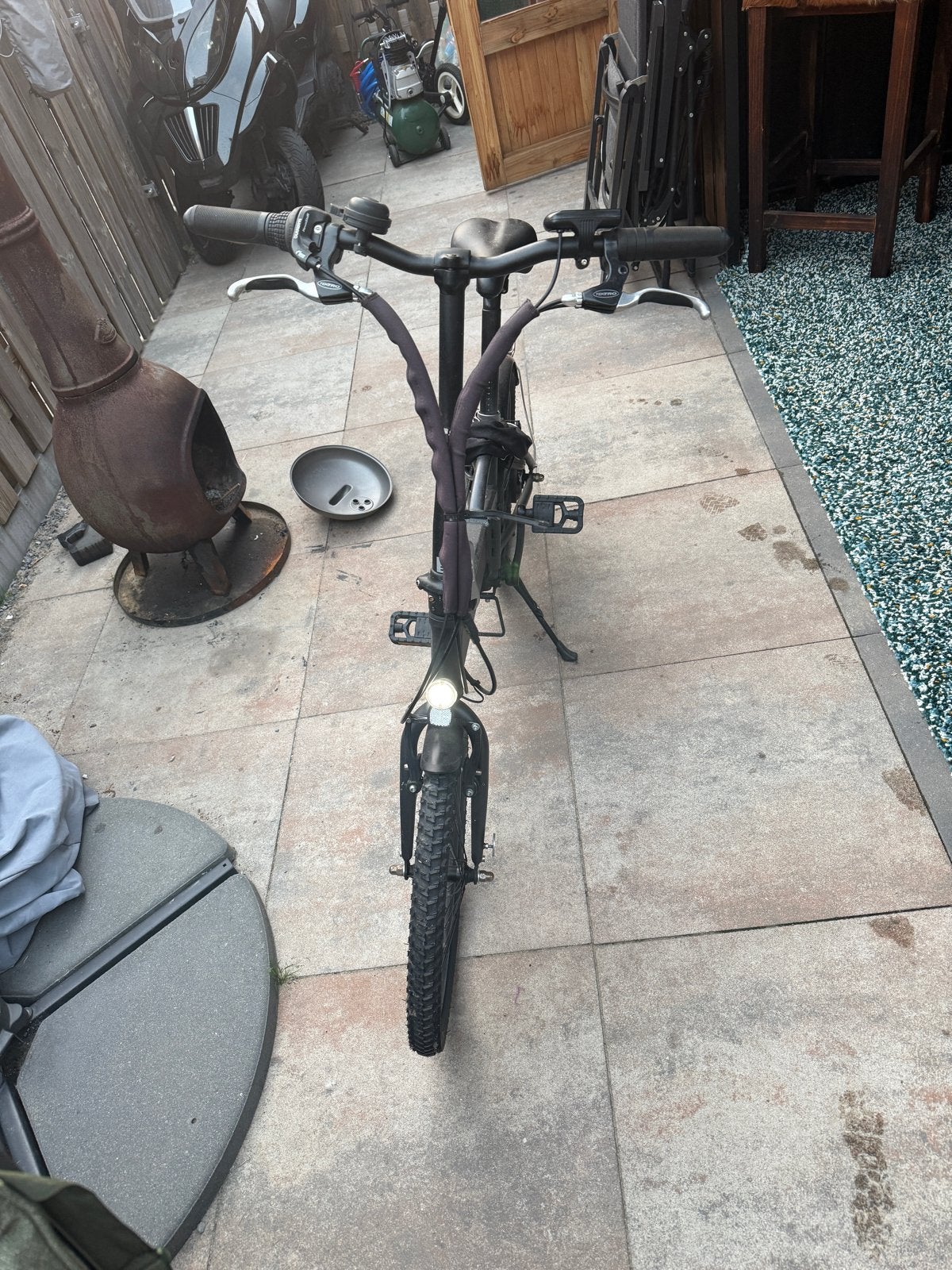 Opvouwbare elektrische fiets Oxylane B'Twin, Fietsen en Brommers, Elektrische fietsen, Gebruikt, 47 tot 51 cm, 30 tot 50 km per accu