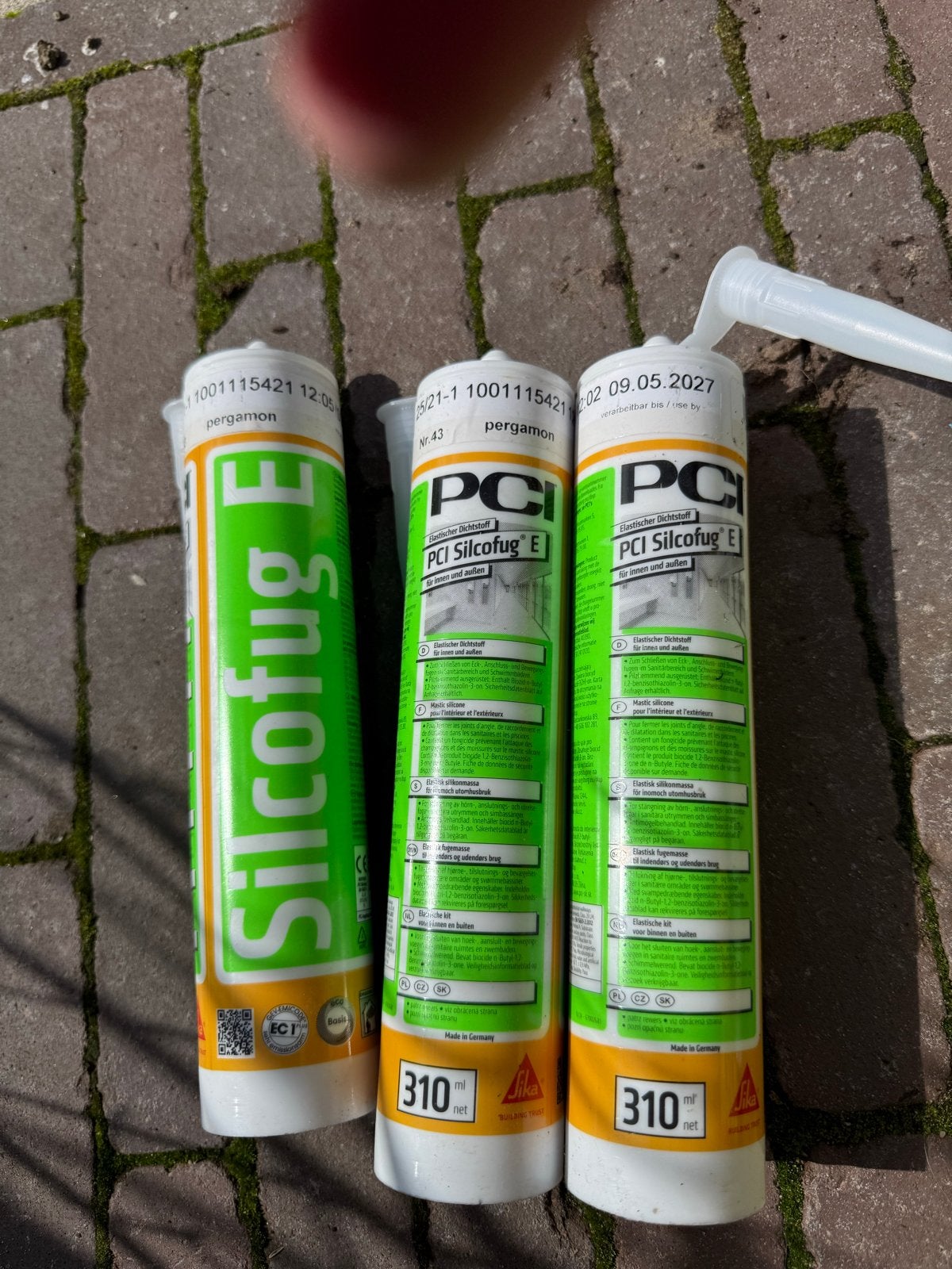 3x PCI Silcofug E elastische kit, kleur Pergamon, houdbaar, Ophalen of Verzenden, Nieuw