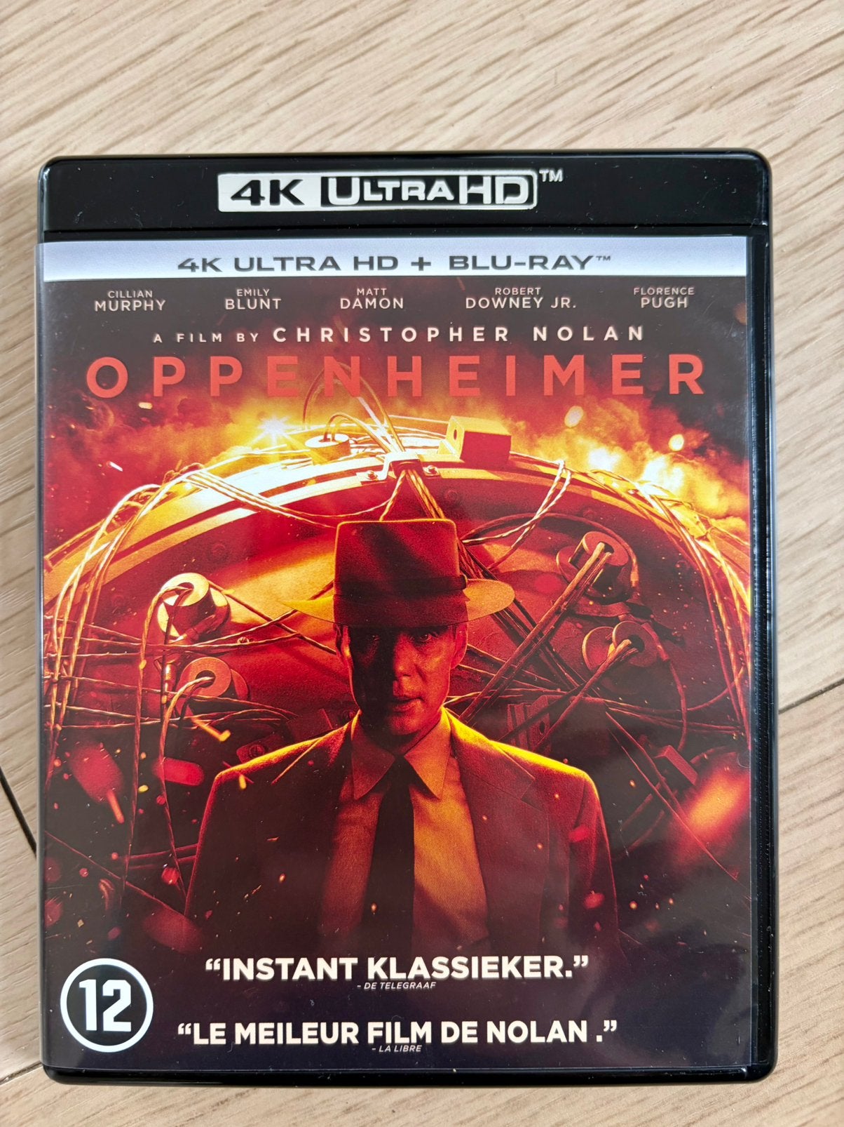 Oppenheimer 4K Ultra HD + Blu-ray (3-Disc - Nieuwstaat), Ophalen, Zo goed als nieuw