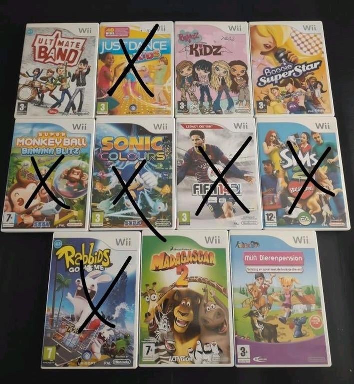 Wii spellen - getest en goed werkend, Ophalen of Verzenden, Zo goed als nieuw, Zonder controller, Met games