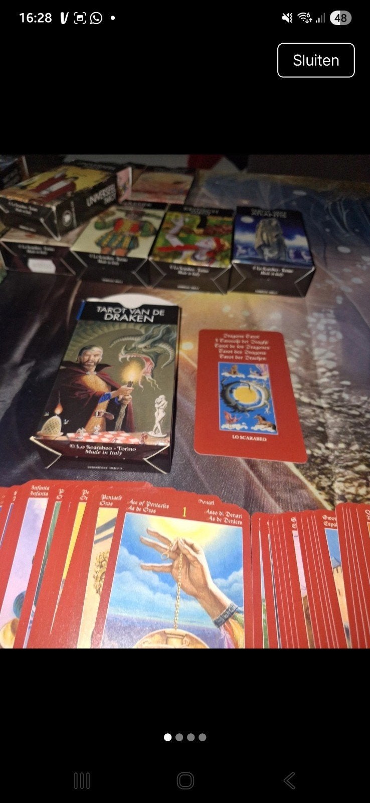 Uniek Tarot Dek: Tarot van de Draken, Verzamelen, Verzenden, Zo goed als nieuw