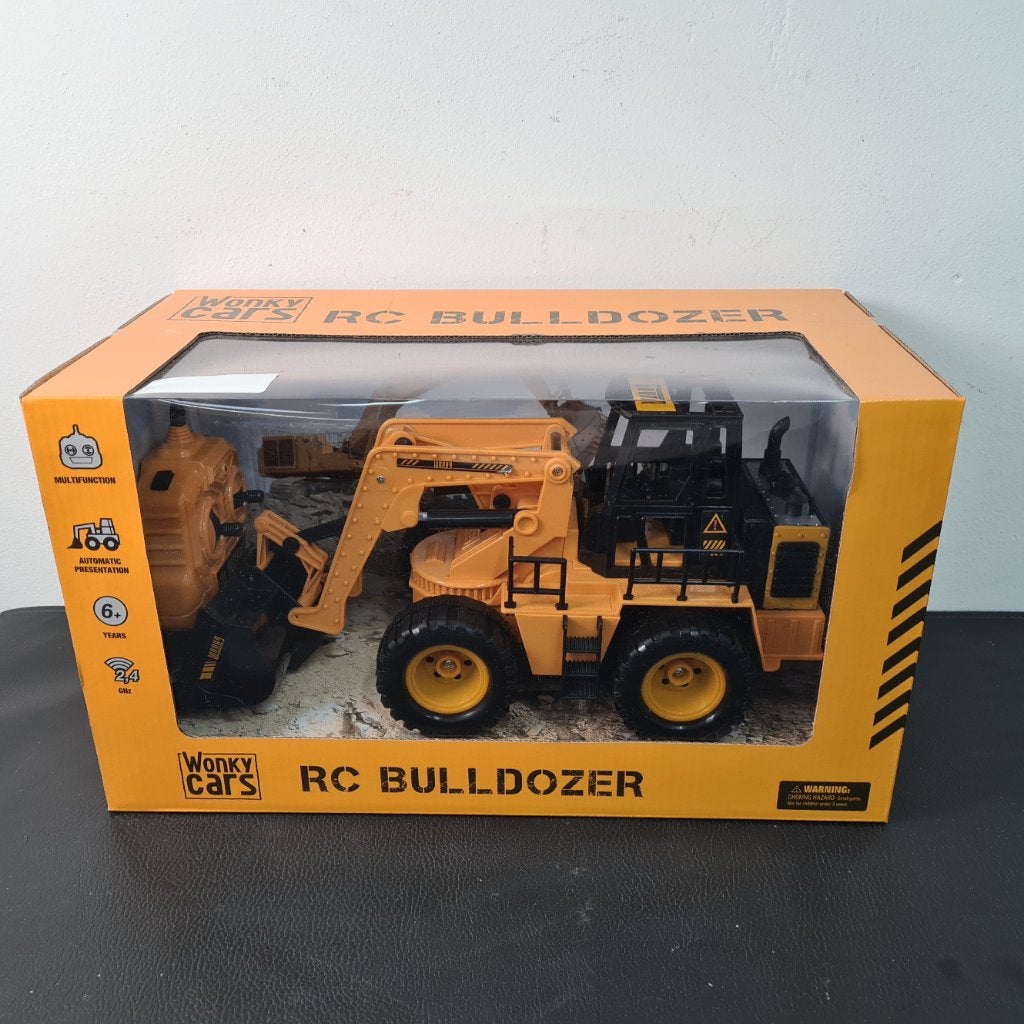 Wonky Cars RC Bulldozer 1:24 | Op afstand bestuurbaar, Ophalen of Verzenden, Nieuw