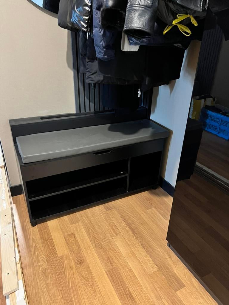 Hal bankje met schoenen opbergruimte, Ophalen, Zo goed als nieuw