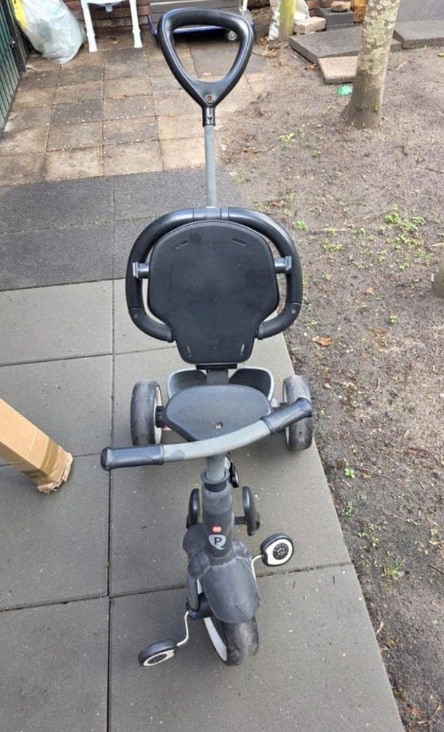Qplay 3-wieler met duwstang, Ophalen, Gebruikt