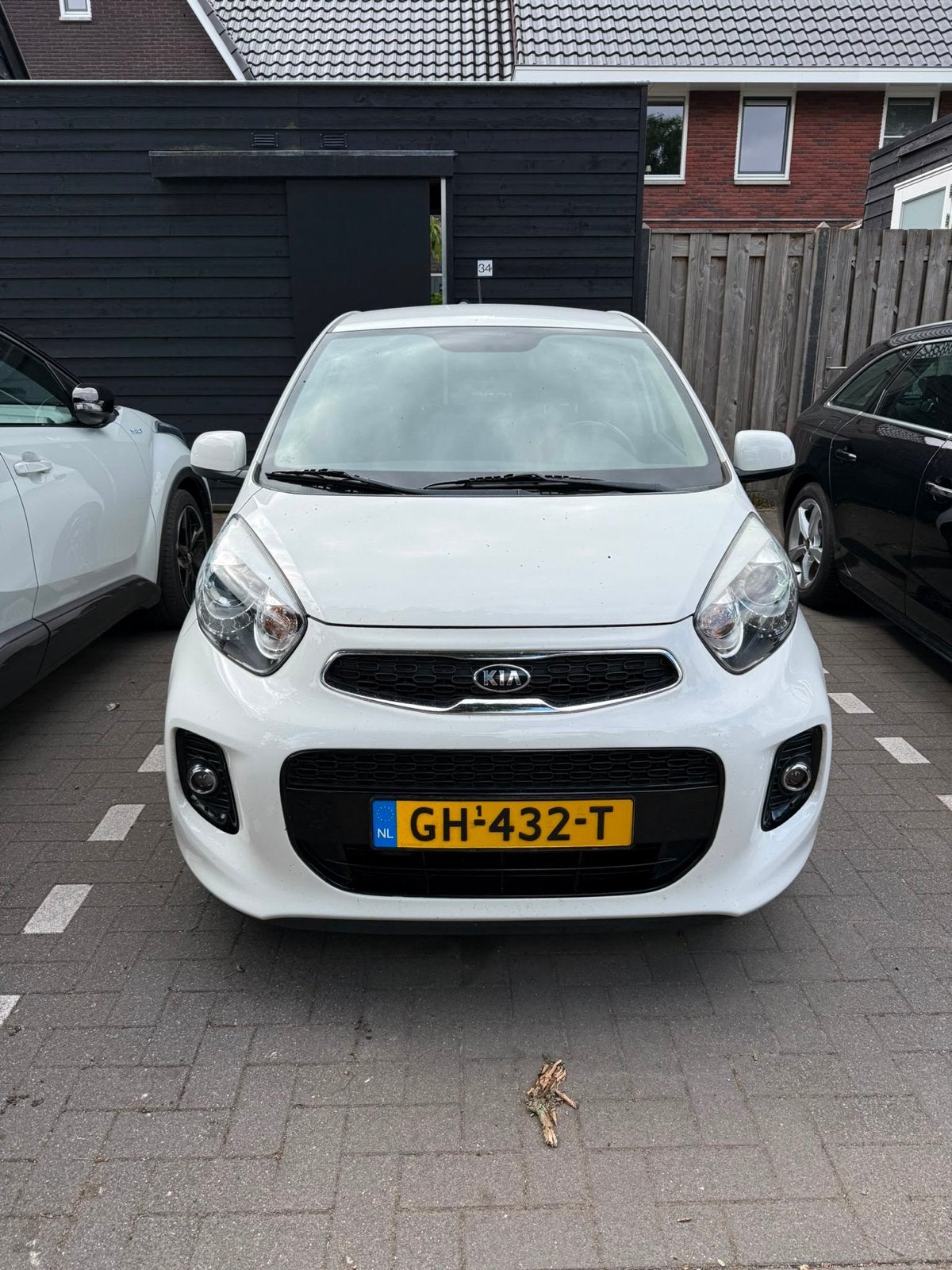Kia Picanto 1.0 Cvvt 5-DRS 2015 Wit nieuwe APK, Wit, Origineel Nederlands, Handgeschakeld, 3 cilinders