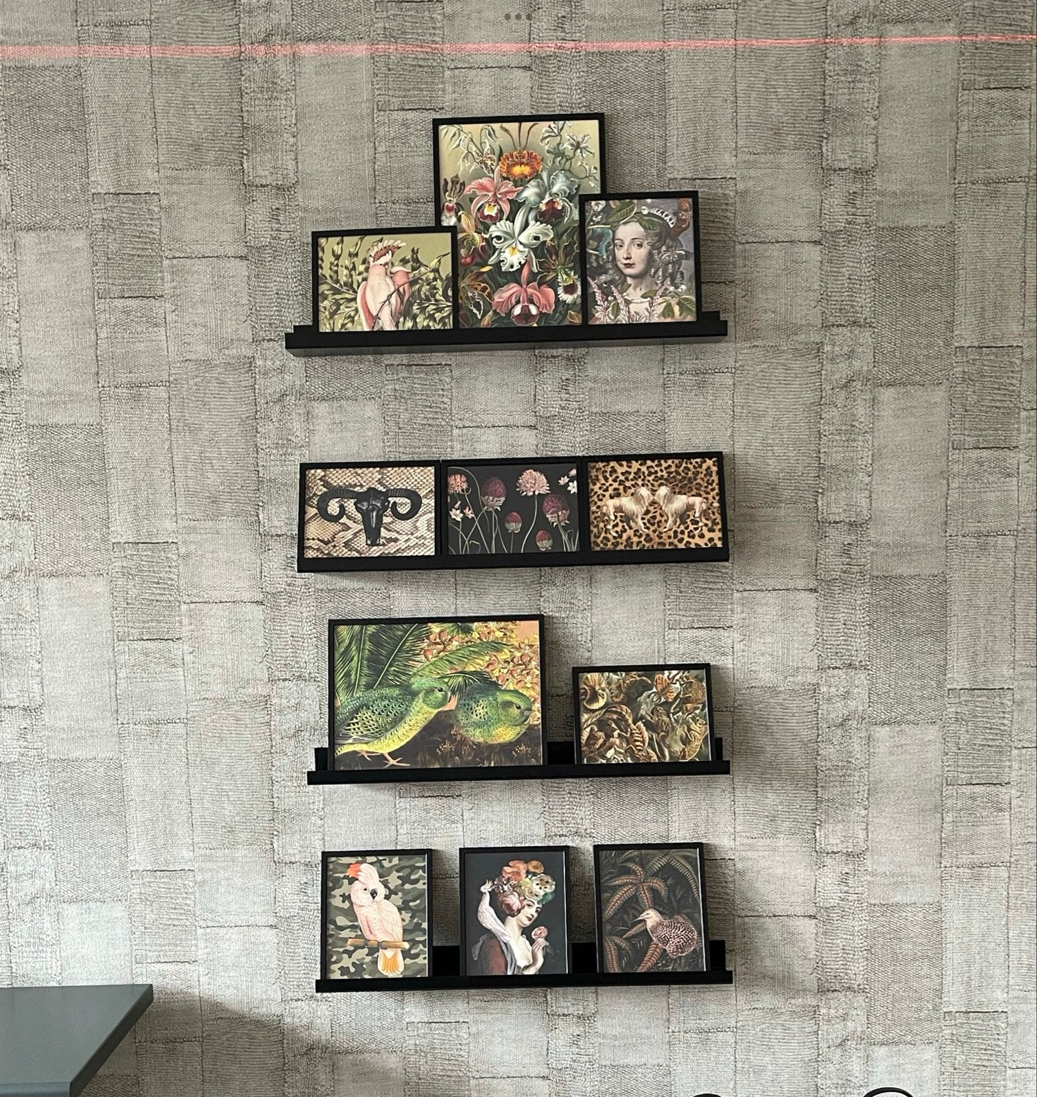 11 Schilderijen (26-41 cm) met 4 houders, Ophalen, Minder dan 50 cm, Gebruikt, Schilderij