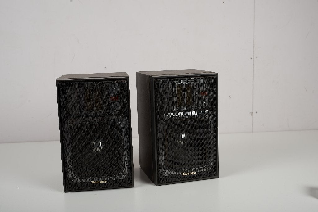 Set van twee Technics SB-F333 60W luidsprekers, Overige merken, Gebruikt, Ophalen of Verzenden, Minder dan 60 watt