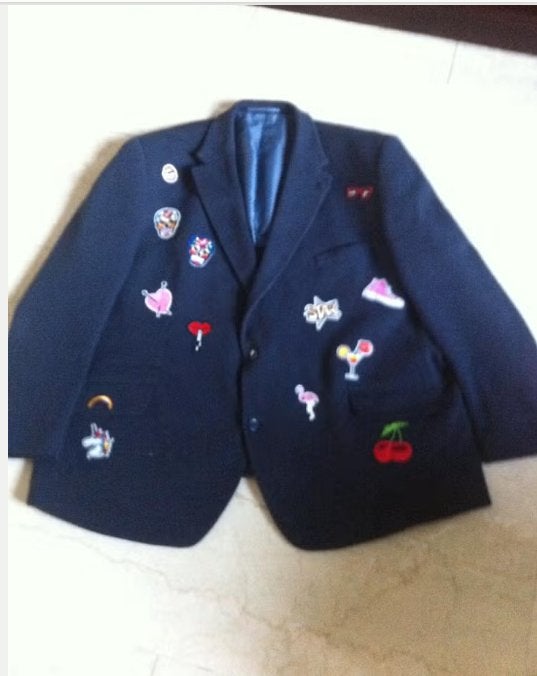 Heren Carnaval jas mt XXL blauw zgan, Ophalen of Verzenden, Zo goed als nieuw, Overige maten, Blauw