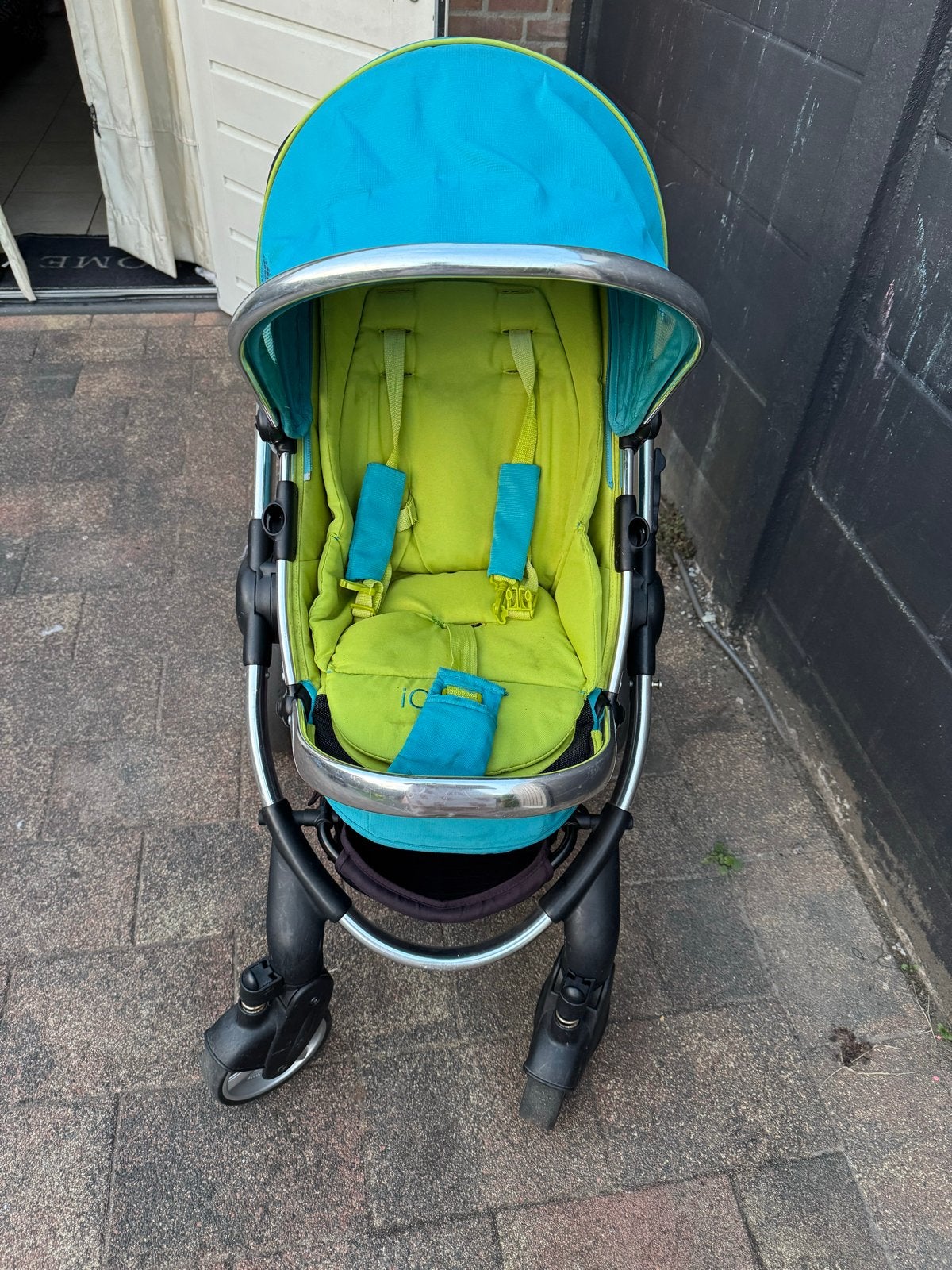 iCandy Kinderwagen - Levendig Groen & Blauw, Ophalen, Gebruikt, Kinderwagen, Overige merken