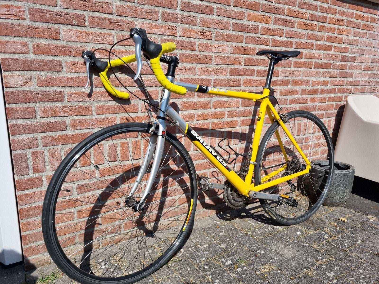 Batavus Equipe racefiets - Geel/Zilver - Shimano Sora, Ophalen, 28 inch, Gebruikt, Batavus