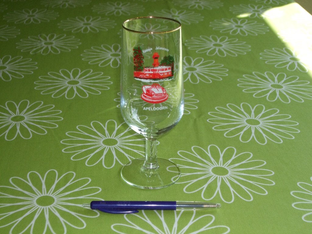 Vintage glas Koningin Julianatoren Apeldoorn, Ophalen of Verzenden, Zo goed als nieuw