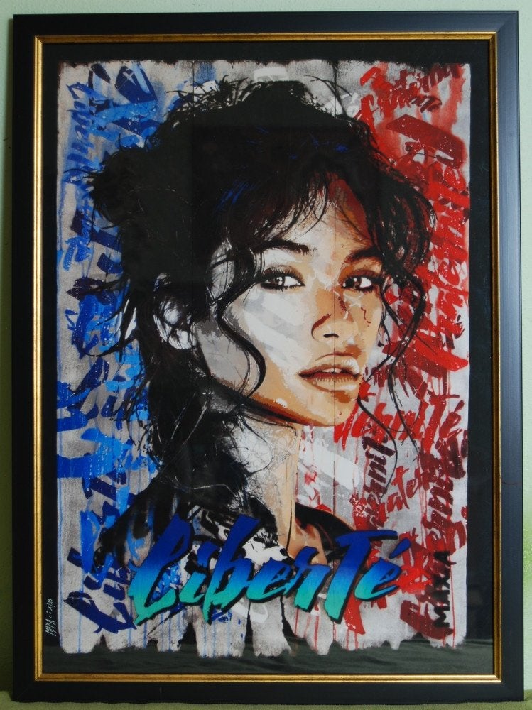 Max Andriot – “Liberté” - Beperkte oplage Fine Art Print, Antiek en Kunst, Kunst | Litho's en Zeefdrukken, Gelimiteerde oplage