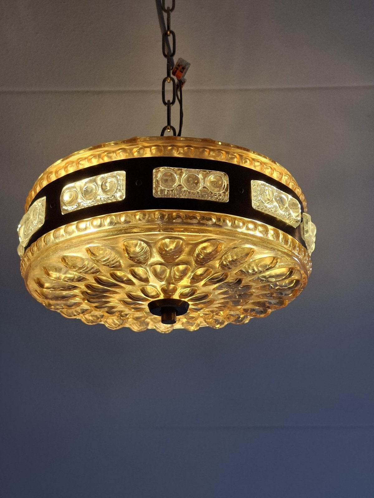Vintage Ufo Lamp Orrefors Zweden, Ophalen of Verzenden, Zo goed als nieuw