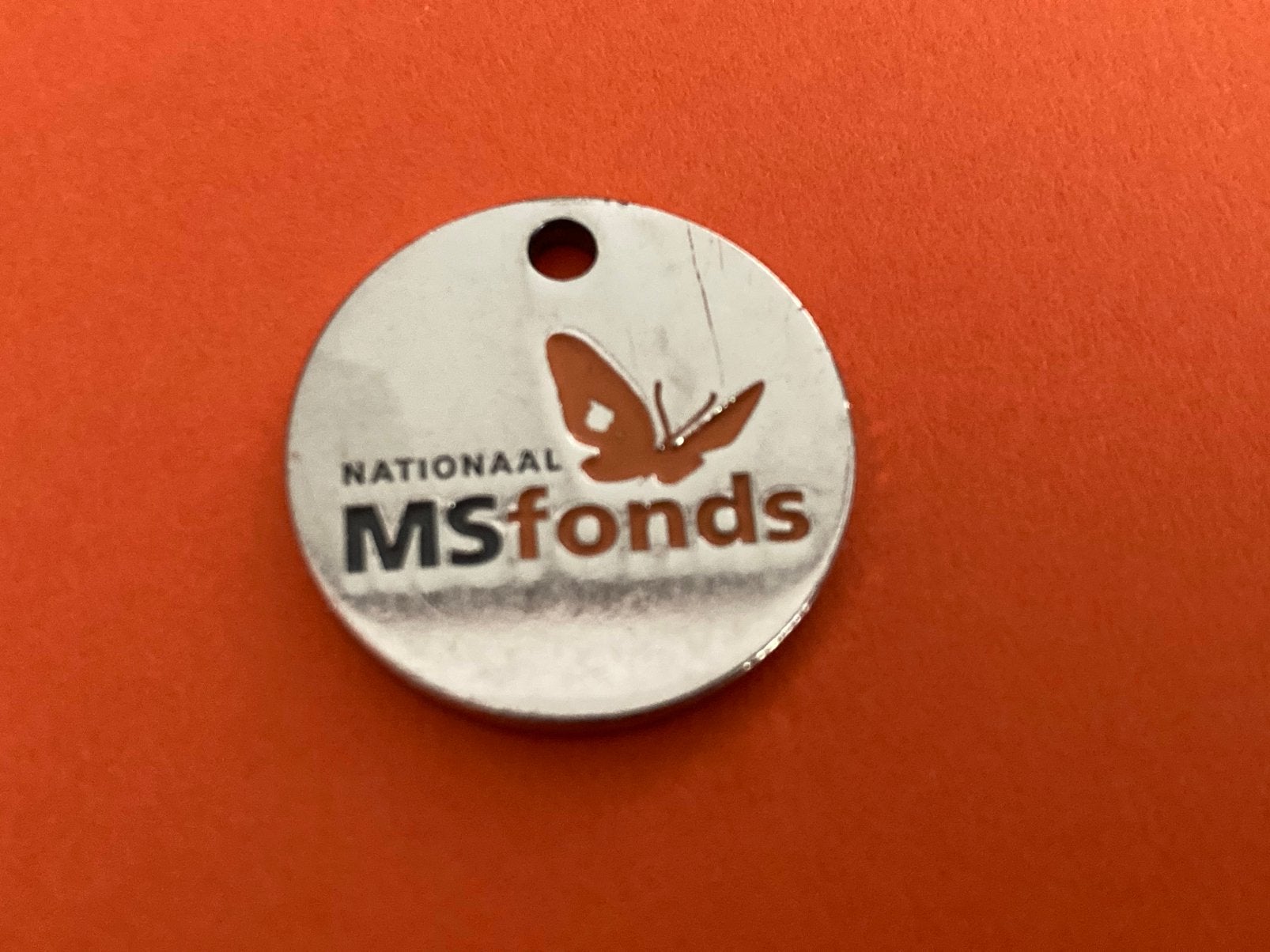 Winkelwagenmuntje Nationaal MS Fonds, Verzamelen, Winkelwagenmuntjes, Ophalen