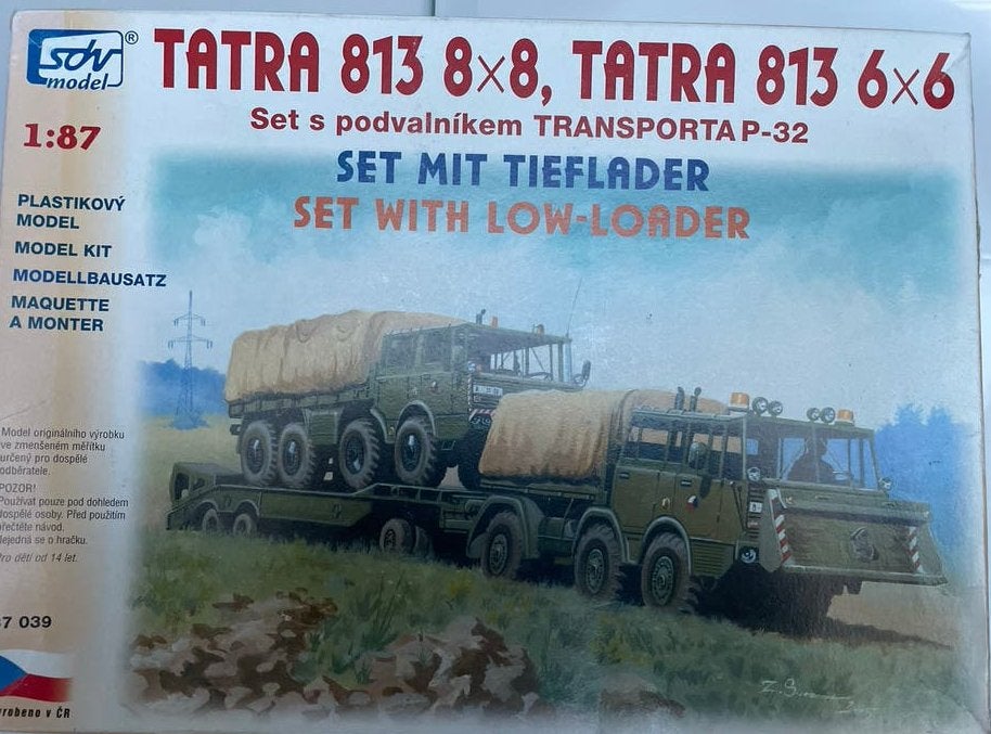 SDV Model Tatra 813 8x8 & 813 6x6 met dieplader (1:87), Overige merken, 1:50 of kleiner, Nieuw, Ophalen of Verzenden