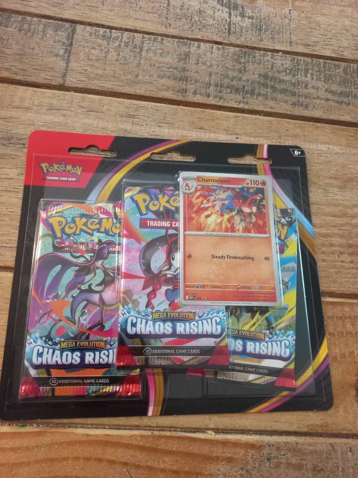 Chaos rising 3 pack blister, Ophalen of Verzenden, Nieuw, Booster, Foil