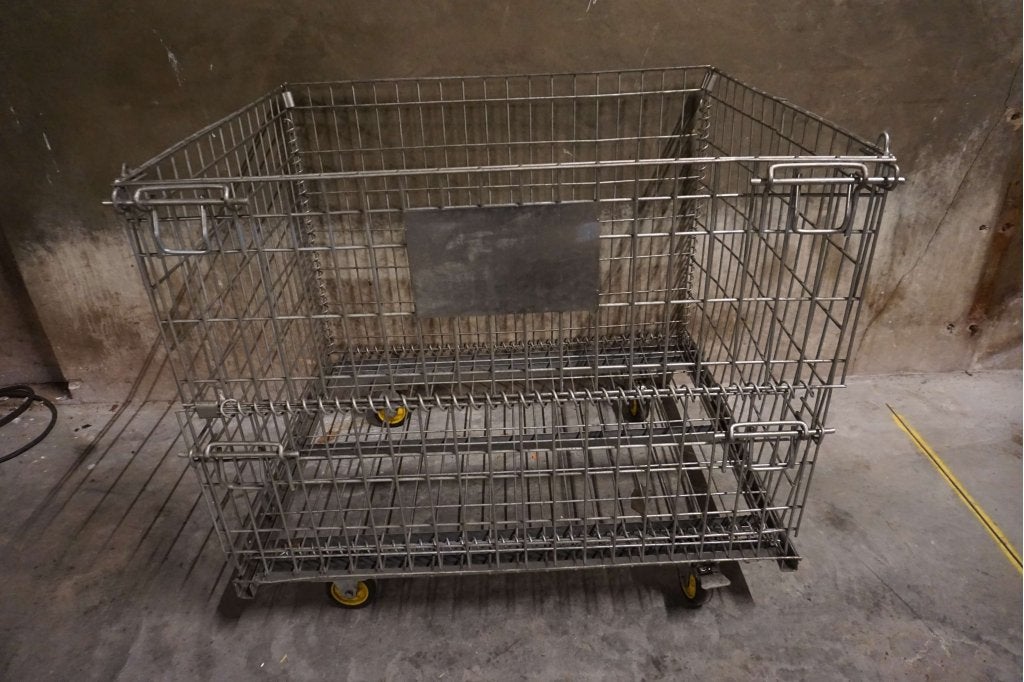 Winkelrek, opslagbak, rolcontainer verkoopbak - rijdbaar