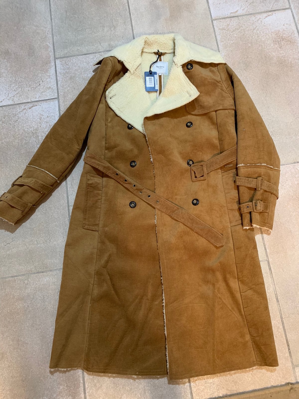 Pepe Jeans jas, Kleding | Dames, Jassen | Winter, Ophalen of Verzenden, Nieuw, Maat 42/44 (L), Bruin