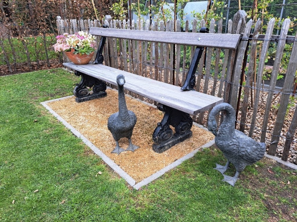 tuinbank, Ophalen, Gebruikt, Hout