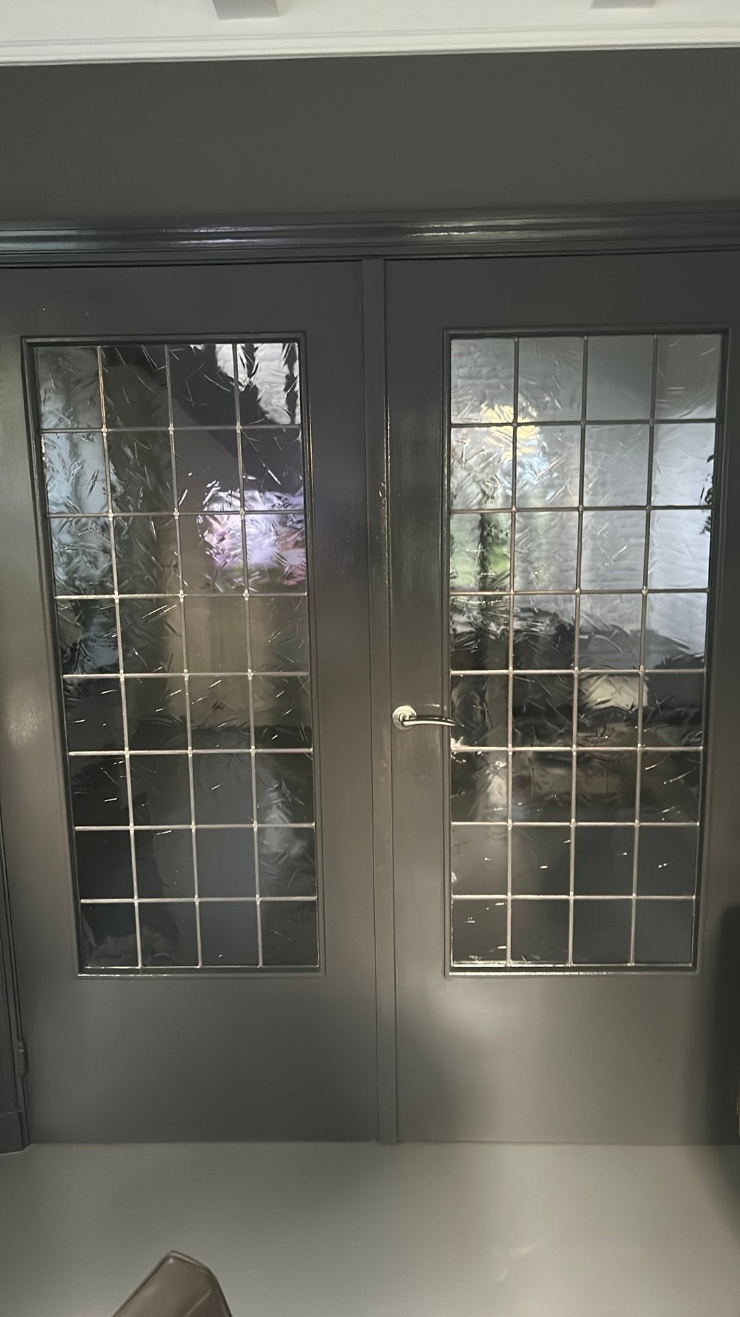 Openslaande deuren met glas in lood, Ophalen, Gebruikt, 80 tot 100 cm, Binnendeur