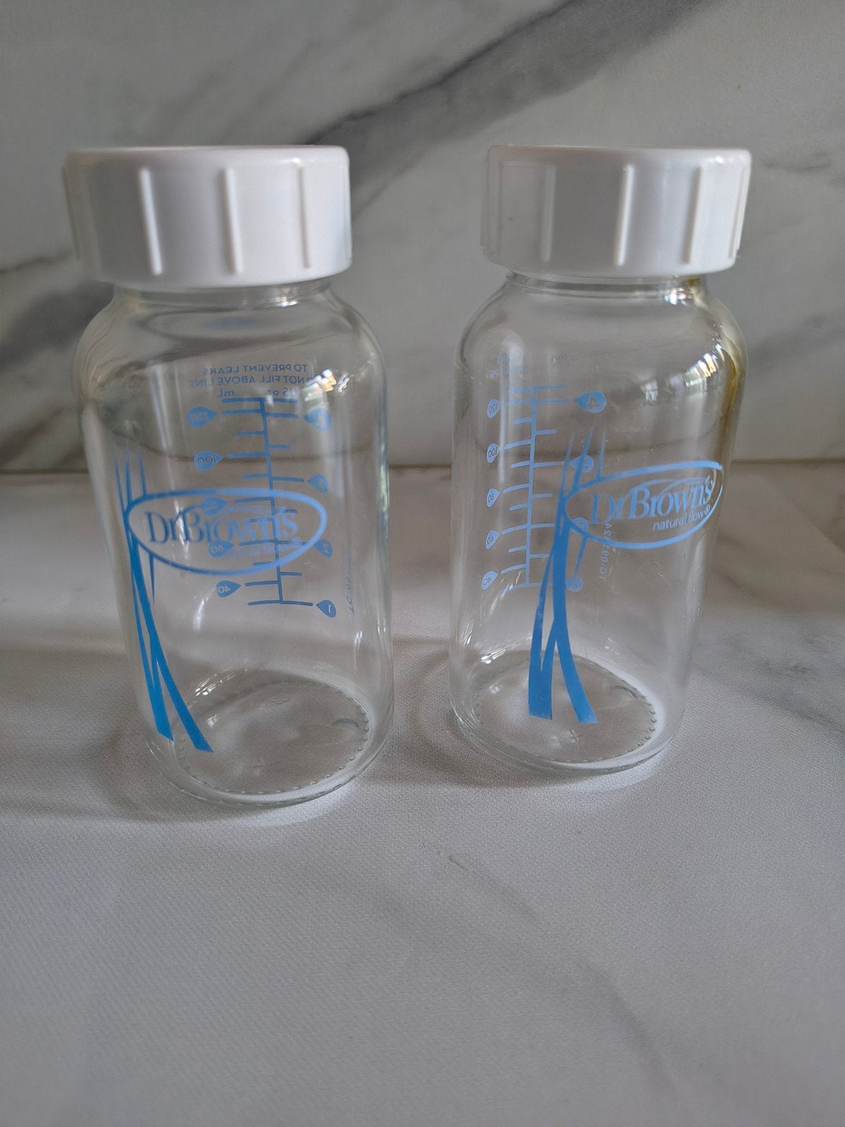 Dr. Brown's glazen babyflessen (2 stuks) 120ml, Ophalen, Gebruikt, Dr. Brown's, Babyfles