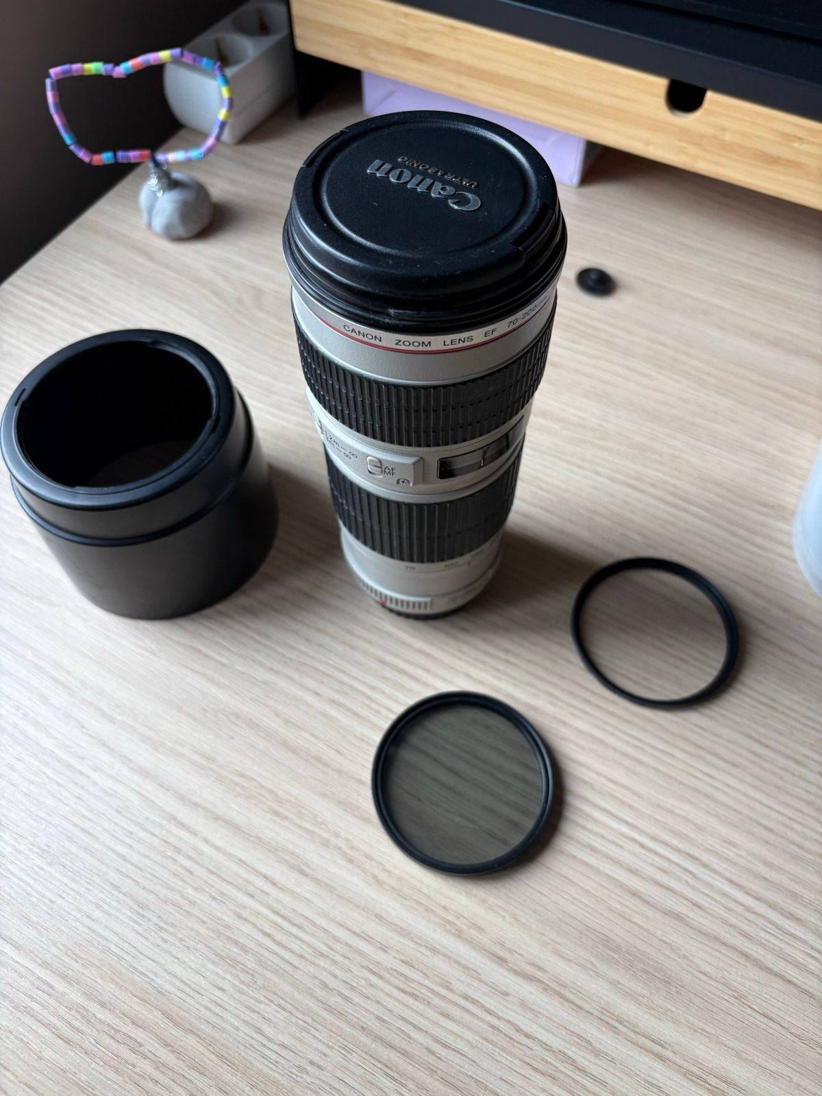 Canon EF 70-200mm f/4L USM Zoomlens, Canon, Autofocus, Zo goed als nieuw, Canon EF