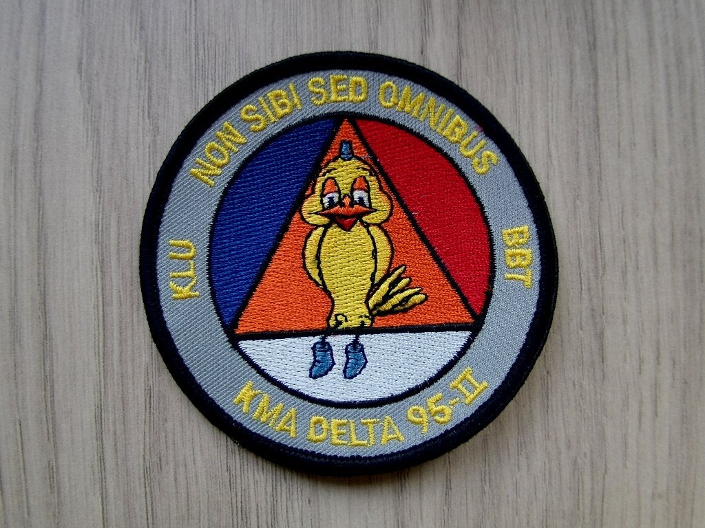 Patch RNLAF KLu BBT KMA Delta 95-II, Verzenden, Luchtmacht, Nederland, Embleem of Badge
