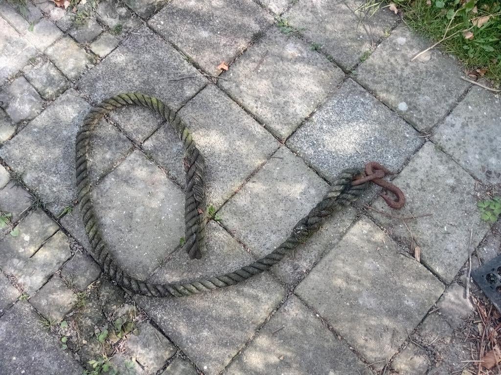 Scheepstouw met haak, Ophalen, Gebruikt