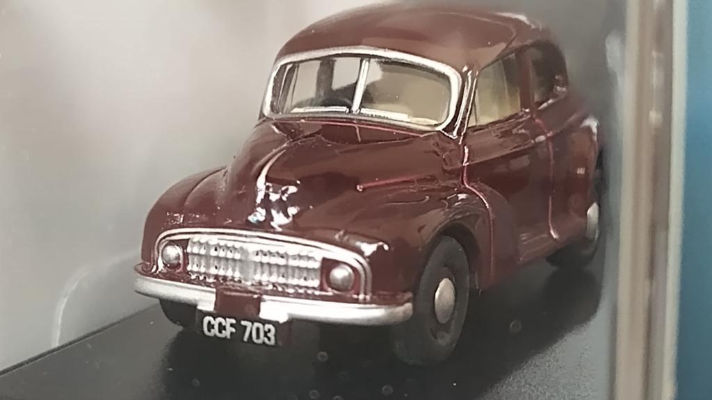Morris Minor MM Maroon 1;76 Oxford Diecast Pol, Auto, Verzenden, ., Nieuw