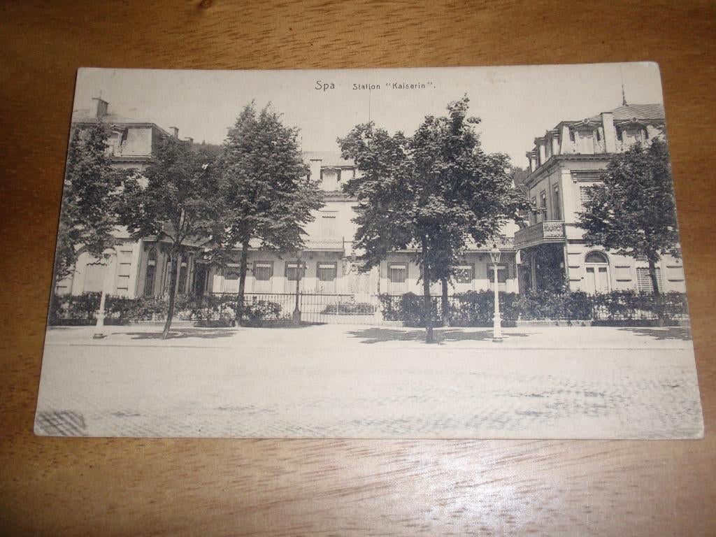 Station Kaiserin Spa Feldpost Belgie, Verzamelen, Ansichtkaarten | België, Verzenden, Voor 1920, Gelopen, Luik
