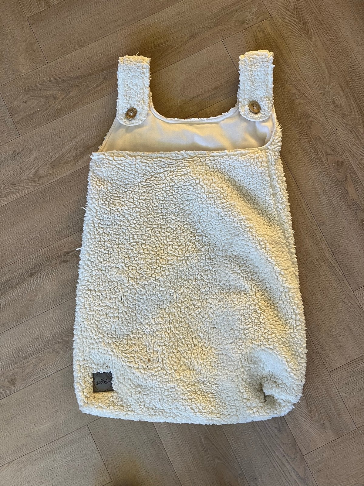Jollein box opbergzak teddy wit, Ophalen, Gebruikt