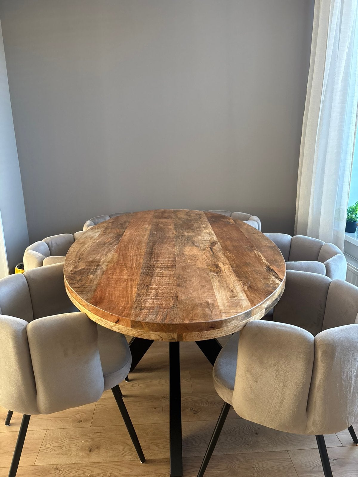Eettafel 180cm, Ophalen, 50 tot 100 cm, Zo goed als nieuw, 150 tot 200 cm
