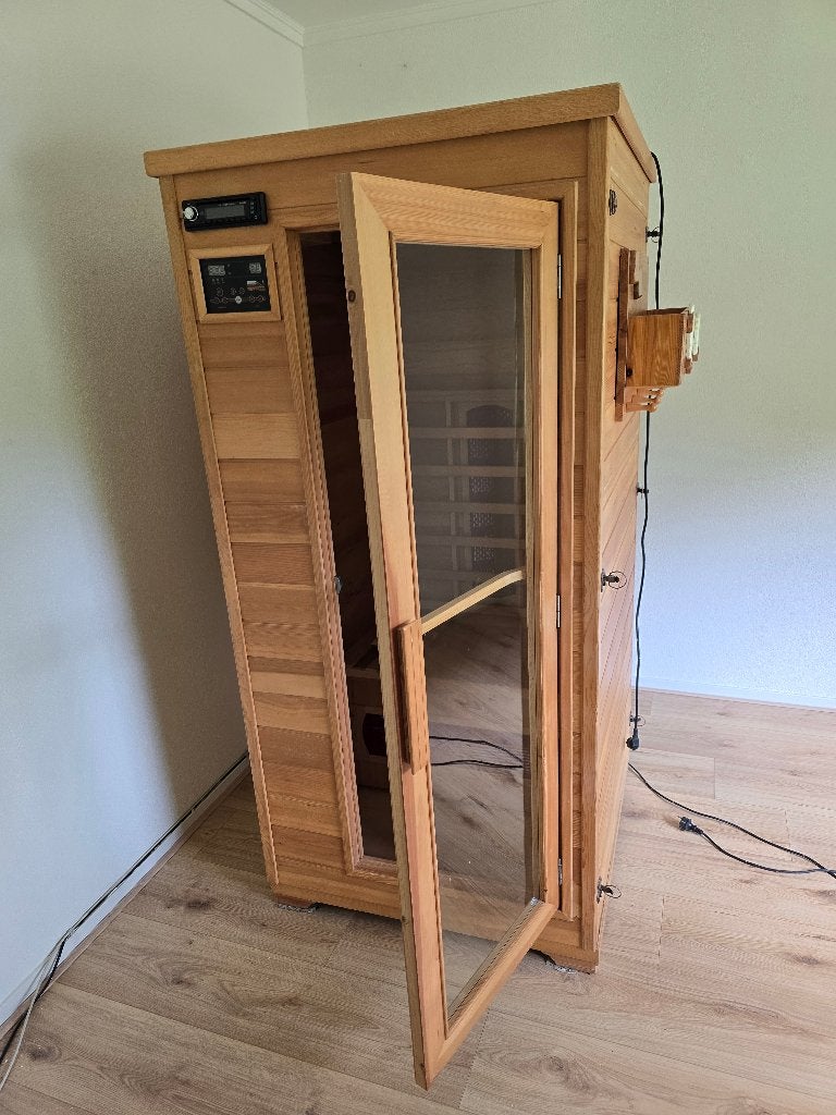 Infrarood sauna / cabine voor thuis, Ophalen, Gebruikt, Infrarood, Complete sauna