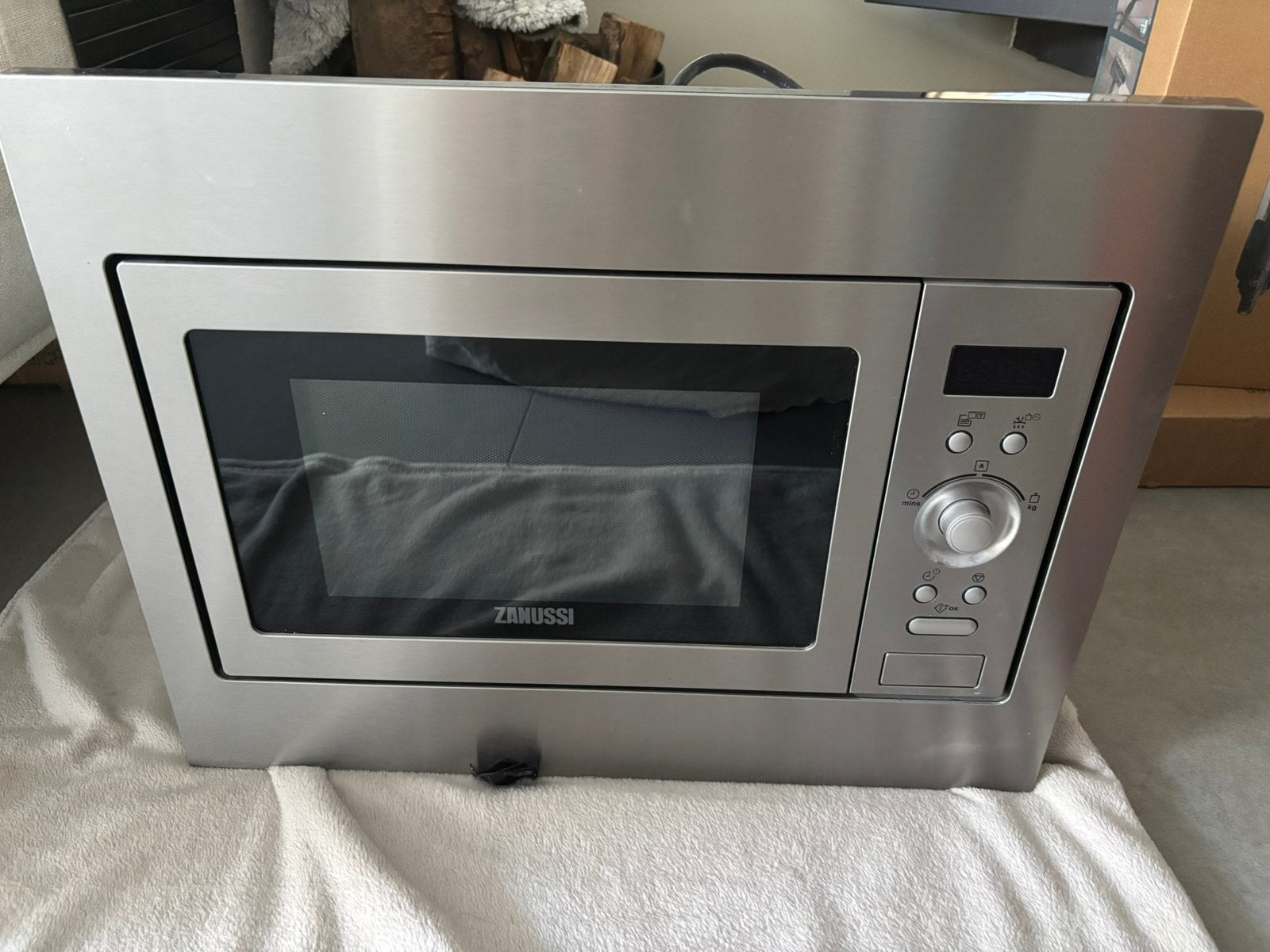 Zanussi combi oven / magnetron, Witgoed en Apparatuur, Magnetrons, Ophalen, Combimagnetron, Gebruikt, Inbouw