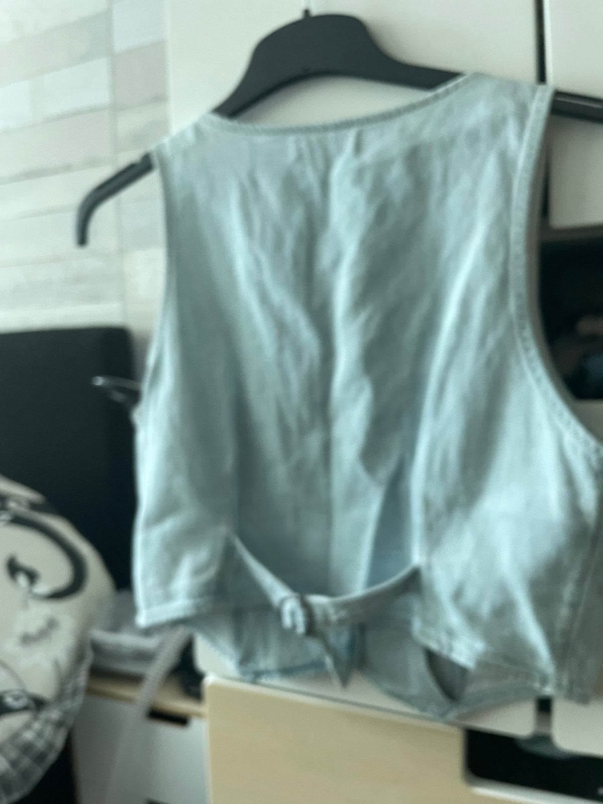 Hollister spijker topje maat M, Kleding | Dames, Tops, Maat 38/40 (M), Blauw, Ophalen of Verzenden, Zo goed als nieuw
