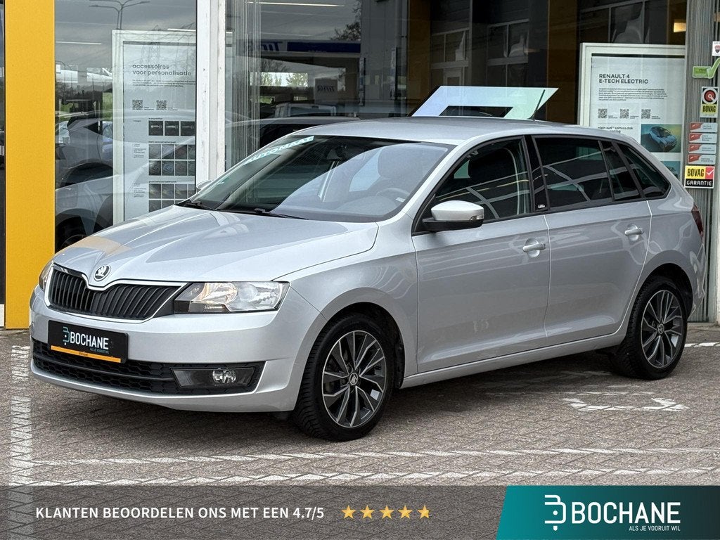 Skoda Rapid Spaceback 1.2 TSI Greentech Edition | NAP | Navi, Auto's, Stof, Gebruikt, Met garantie (alle), 49 €/maand