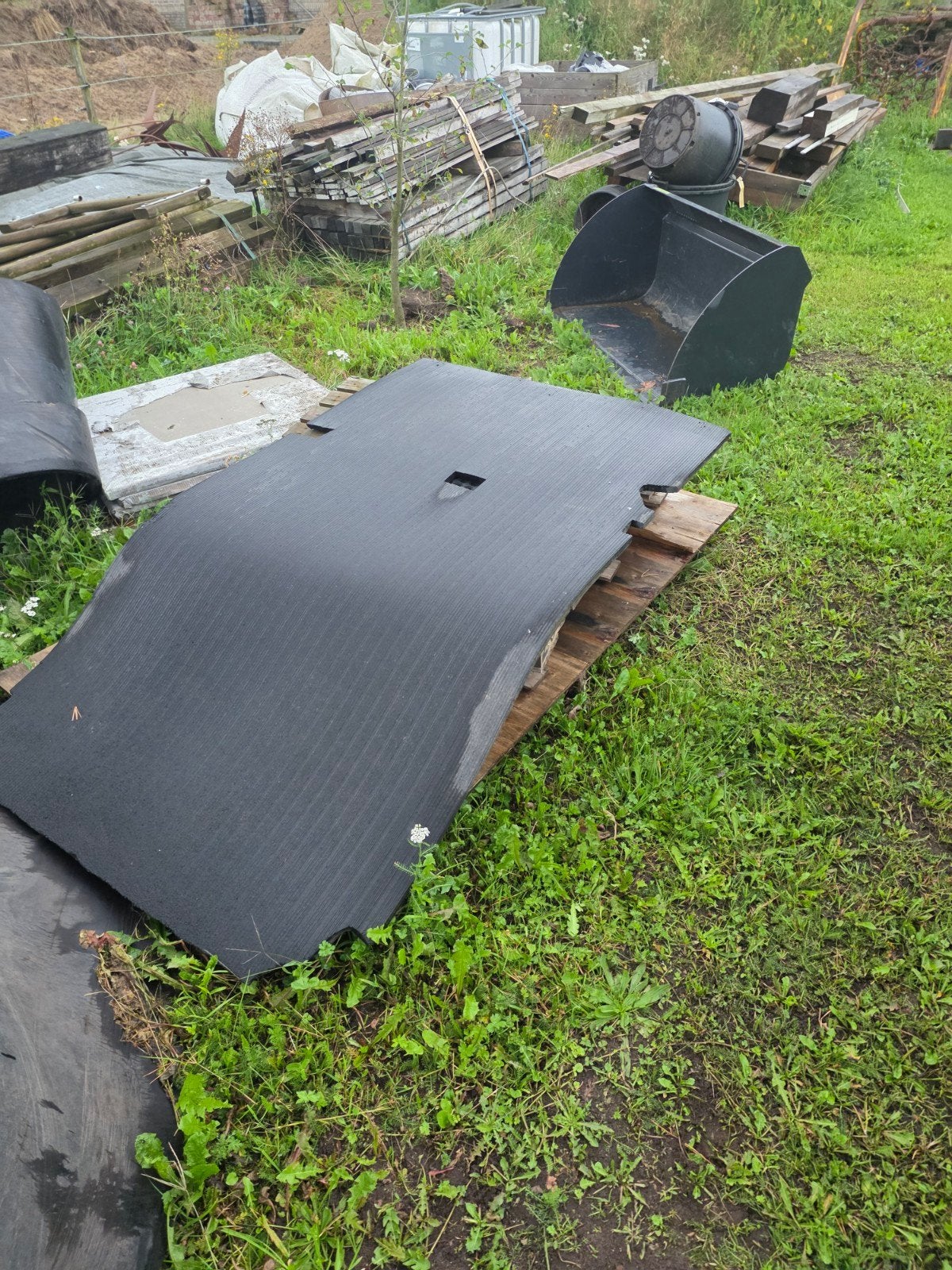 rubber matten gebruikt 5 stuks, Tuin en Terras, Aarde en Mest, Ophalen