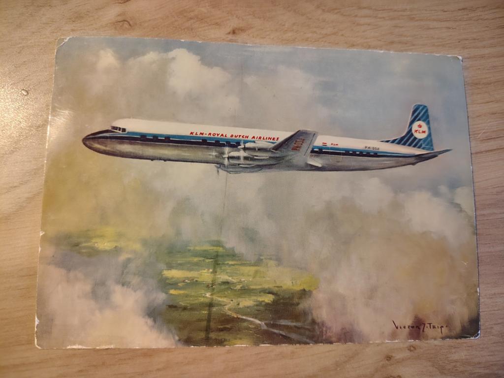 KLM DOUGLAS DC-7C, Ophalen of Verzenden, 1940 tot 1960, Sterren en Beroemdheden