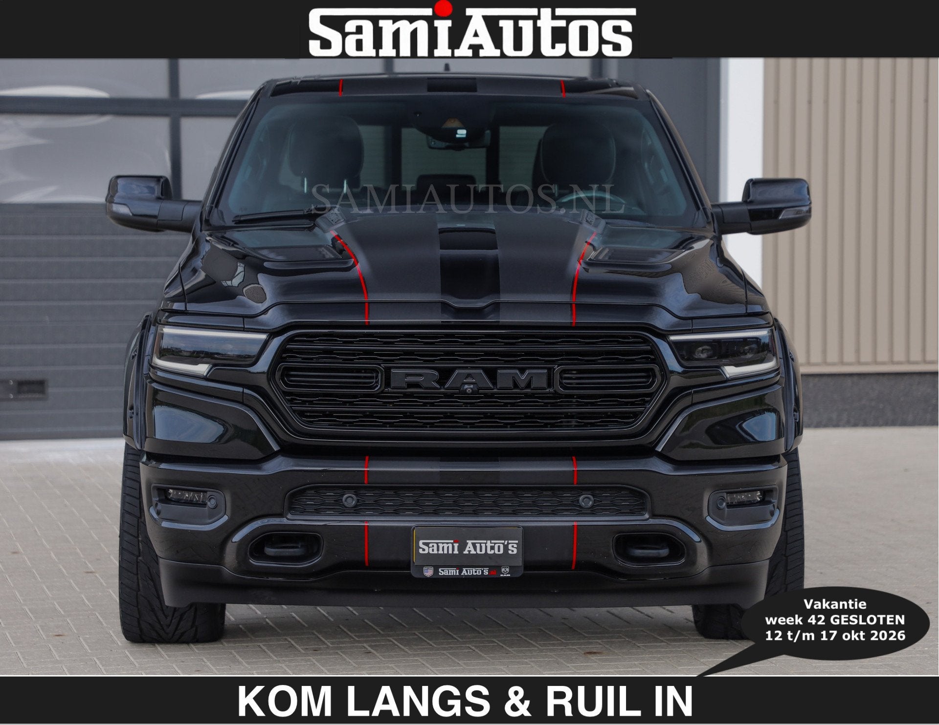 Dodge Ram WIDE BODY | LIMITED | 5.7 V8 | 59950,- excl | STRI, Auto's, Automaat, Dealer onderhouden, Gebruikt, 5654 cc