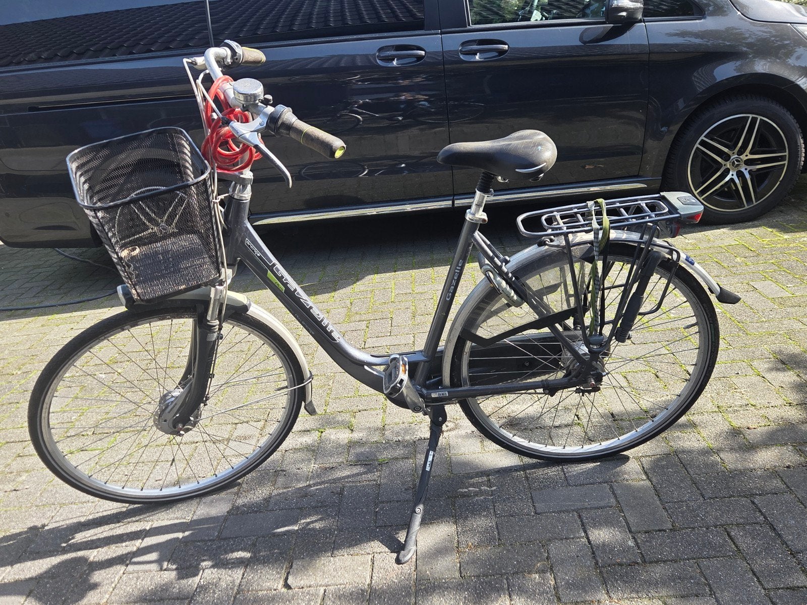 Gazelle Orange Plus damesfiets met mand en slot, Ophalen, (Extra) lage instap, Gazelle, Trommelrem